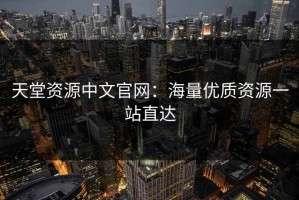 天堂资源中文官网：海量优质资源一站直达
